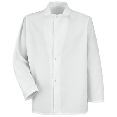 Gripper-Front Short Butcher Coat