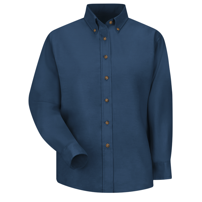 Women's Long Sleeve Poplin Dress Shirt image number 1