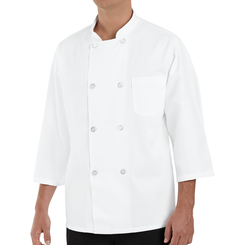 &frac34; Sleeve Chef Coat image number 2