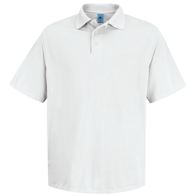 Men's Short Sleeve Spun Polyester Pocketless Polo