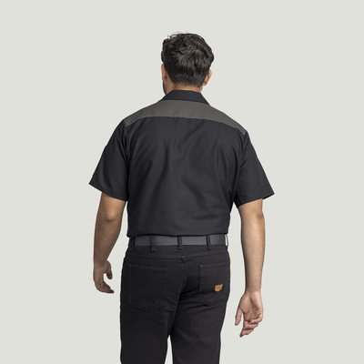 Men's Short Sleeve Tri-Color Shop Shirt