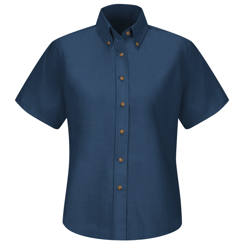 Women's Short Sleeve Poplin Dress Shirt image number 1