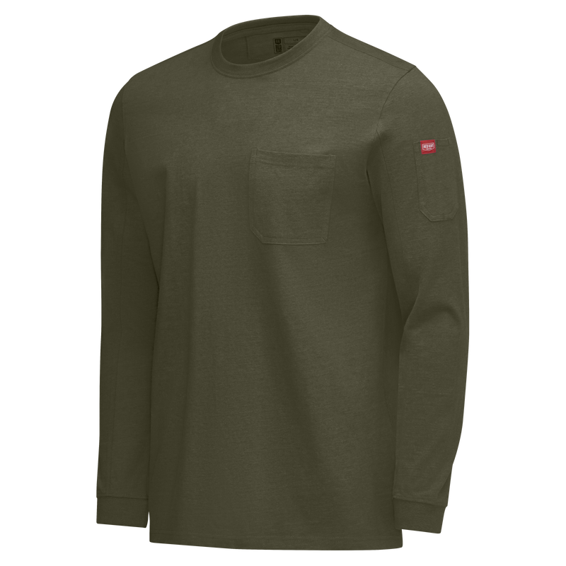Men's Heavyweight Long Sleeve Cotton Pocket T-Shirt image number 12