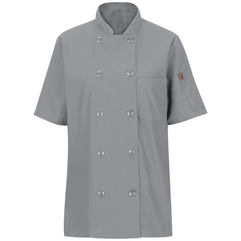Women's Short Sleeve Chef Coat with OilBlok + MIMIX&reg; image number 1
