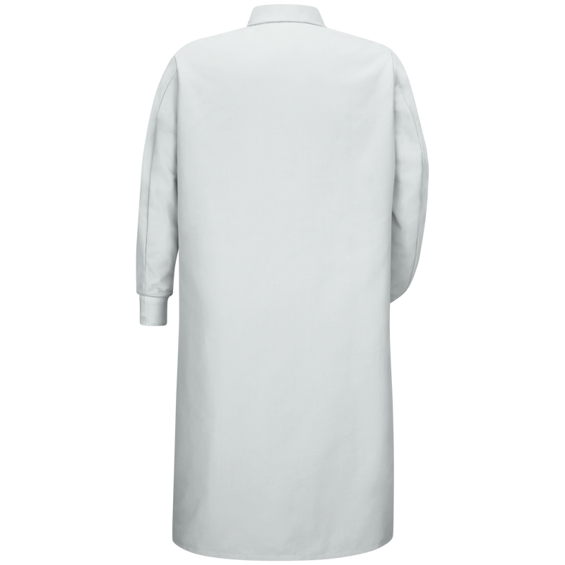Gripper-Front Spun Polyester Pocketless Butcher Coat&nbsp;with Knit Cuffs image number 2