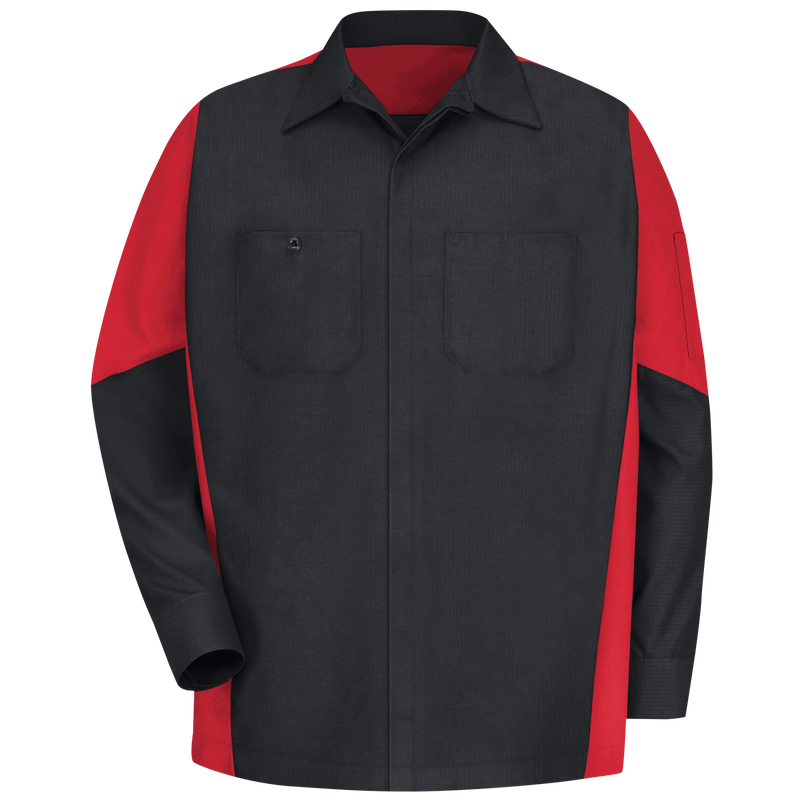 Men's Long Sleeve Two-Tone Crew Shirt image number 2