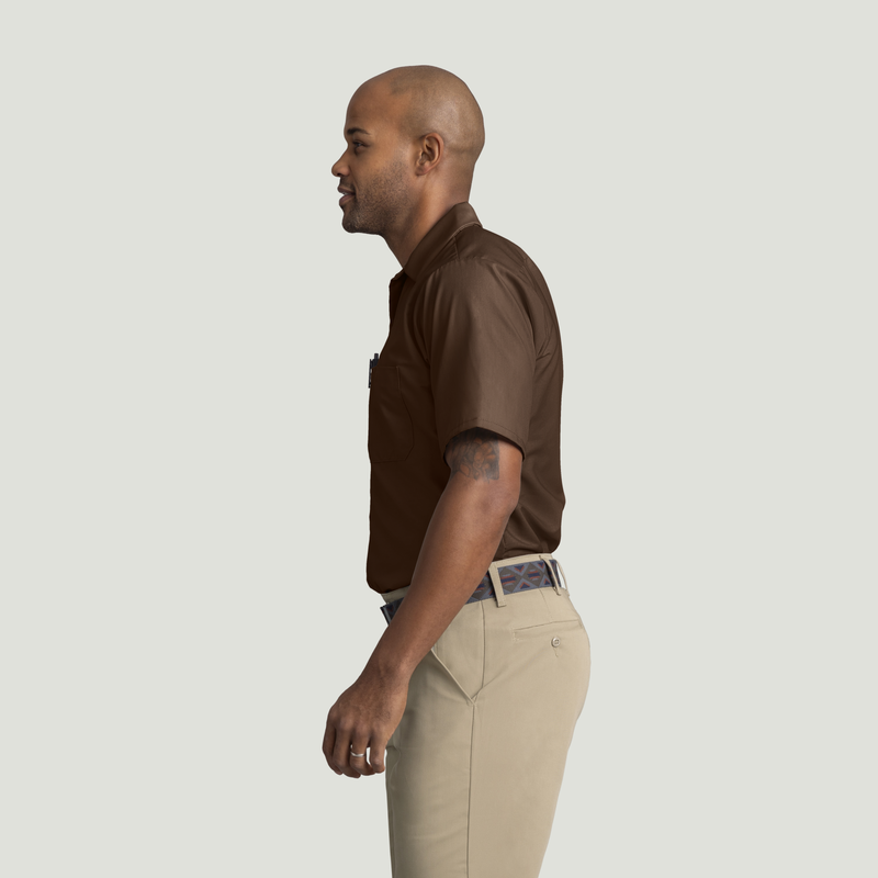 Men's Short Sleeve Industrial Work Shirt image number 3