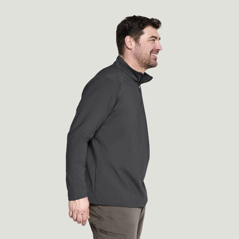 Men's Performance Quarter Zip Cadet Collar Pullover image number 4