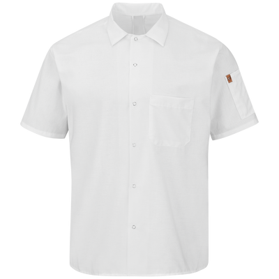 Men's Short Sleeve Cook Shirt with OilBlok + MIMIX®