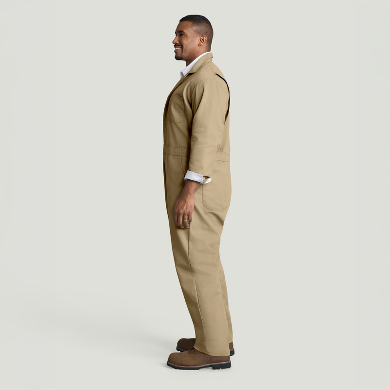 Twill Action Back Coverall with Chest Pockets image number 5