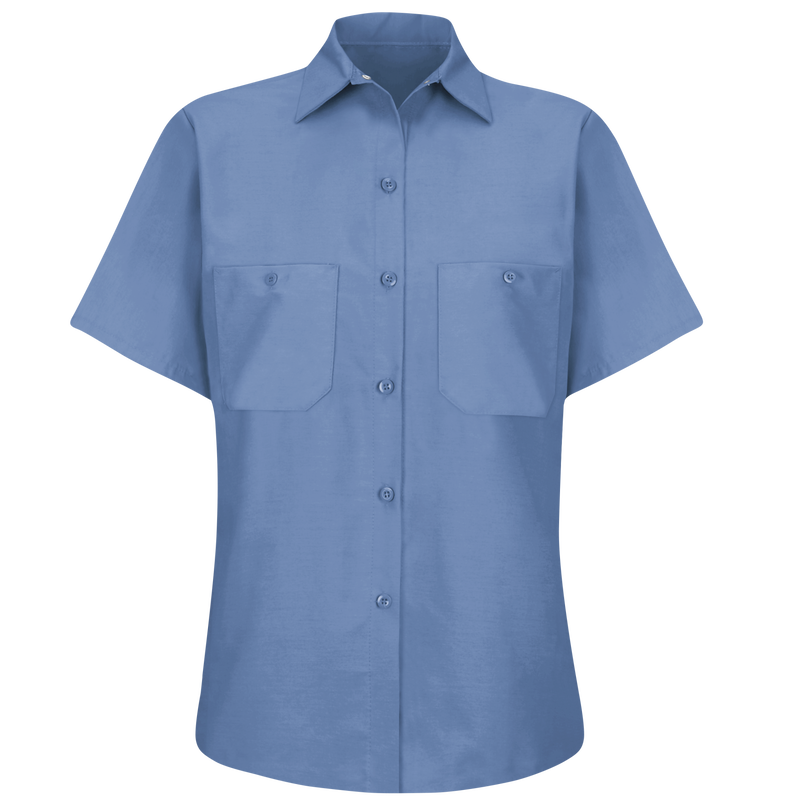 Women's Short Sleeve Industrial Work Shirt image number 1