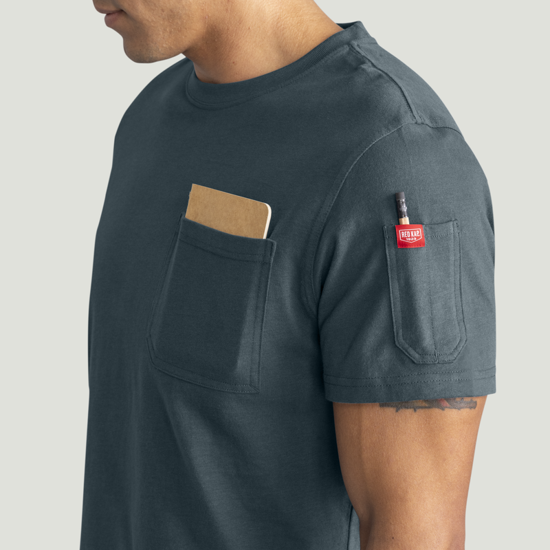 Men's Heavyweight Cotton Short Sleeve Pocket T-Shirt image number 14