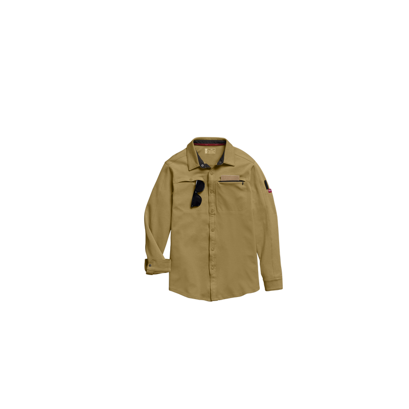 Men's Snap Front Jersey Long Sleeve Work Shirt image number 18