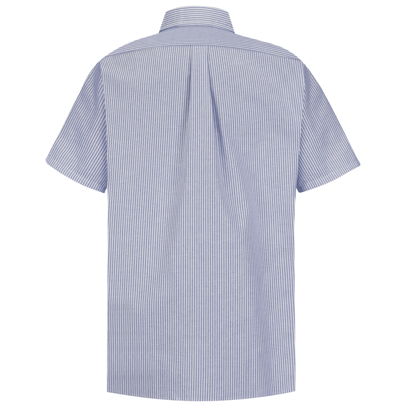 Men's Short Sleeve Striped Executive Oxford Dress Shirt image number 2