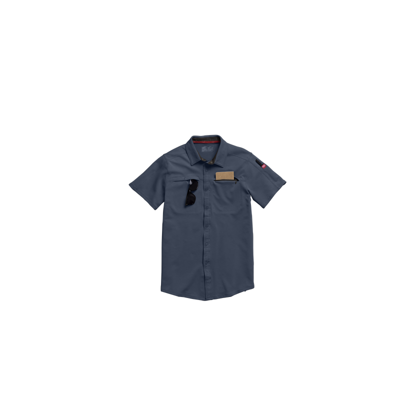 Men's Snap Front Jersey Short Sleeve Work Shirt image number 17