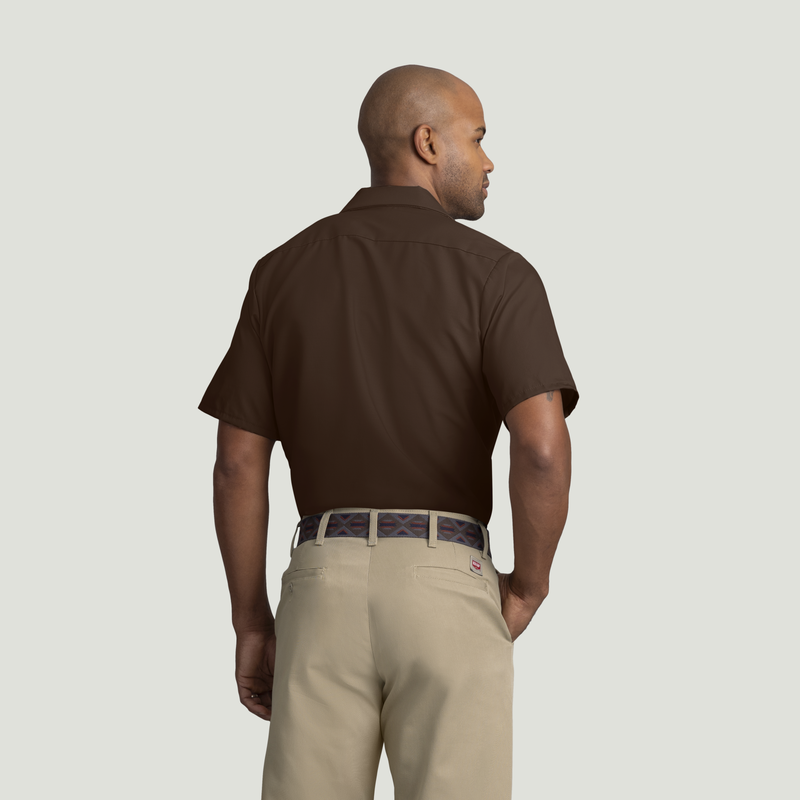 Men's Short Sleeve Industrial Work Shirt image number 2