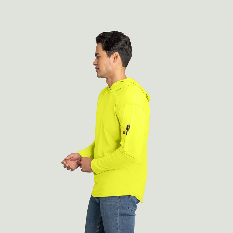 Men's Visibility Sun Protection Pullover Hoodie image number 3