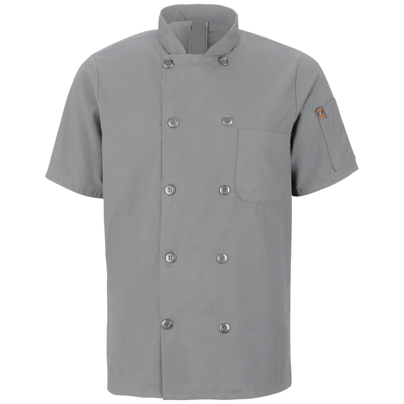 Men's Short Sleeve Chef Coat with OilBlok + MIMIX&reg; image number 1
