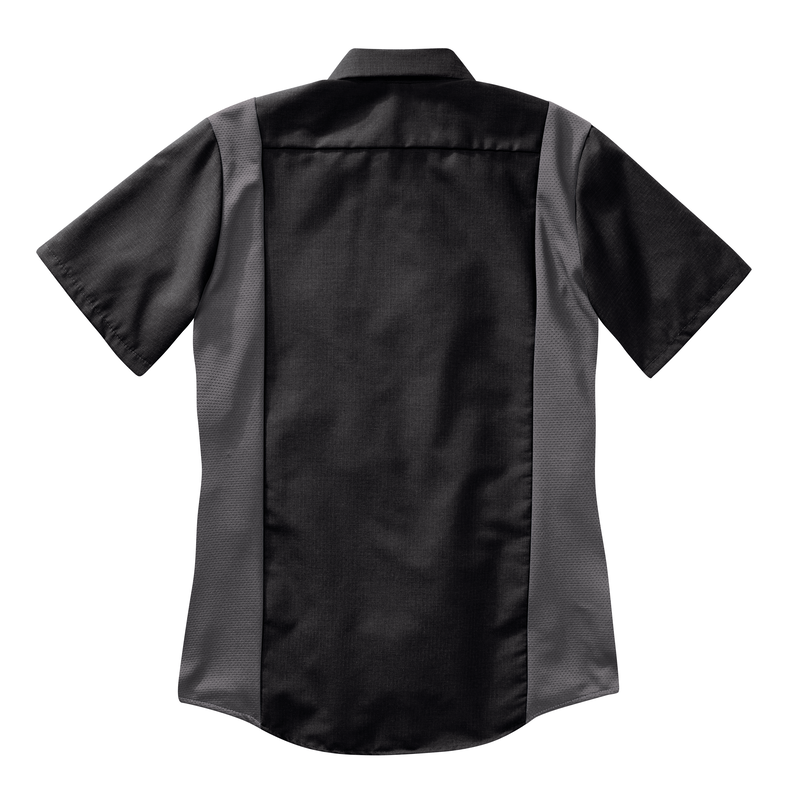 Women's Short Sleeve Performance Plus Shop Shirt with OilBlok Technology image number 7