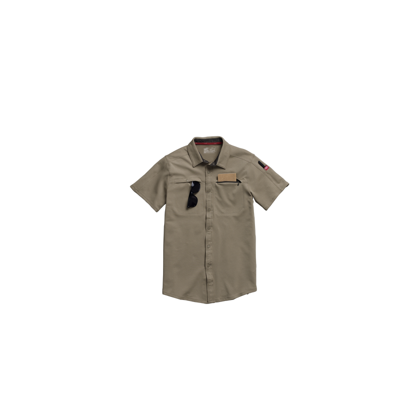 Men's Snap Front Jersey Short Sleeve Work Shirt image number 17