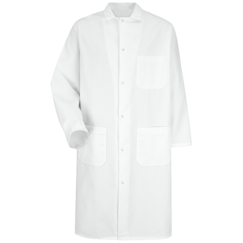 Gripper-Front Butcher Frock with Interior Pocket image number 1