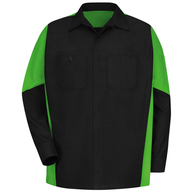 Men's Long Sleeve Two-Tone Crew Shirt image number 1
