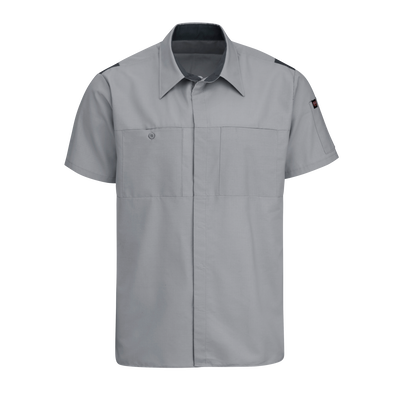 Men's Short Sleeve Performance Plus Shop Shirt With Oilblok Technology