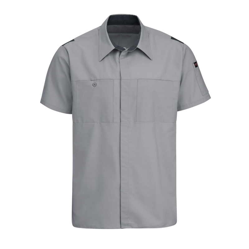 Men's Short Sleeve Performance Plus Shop Shirt With Oilblok Technology image number 1