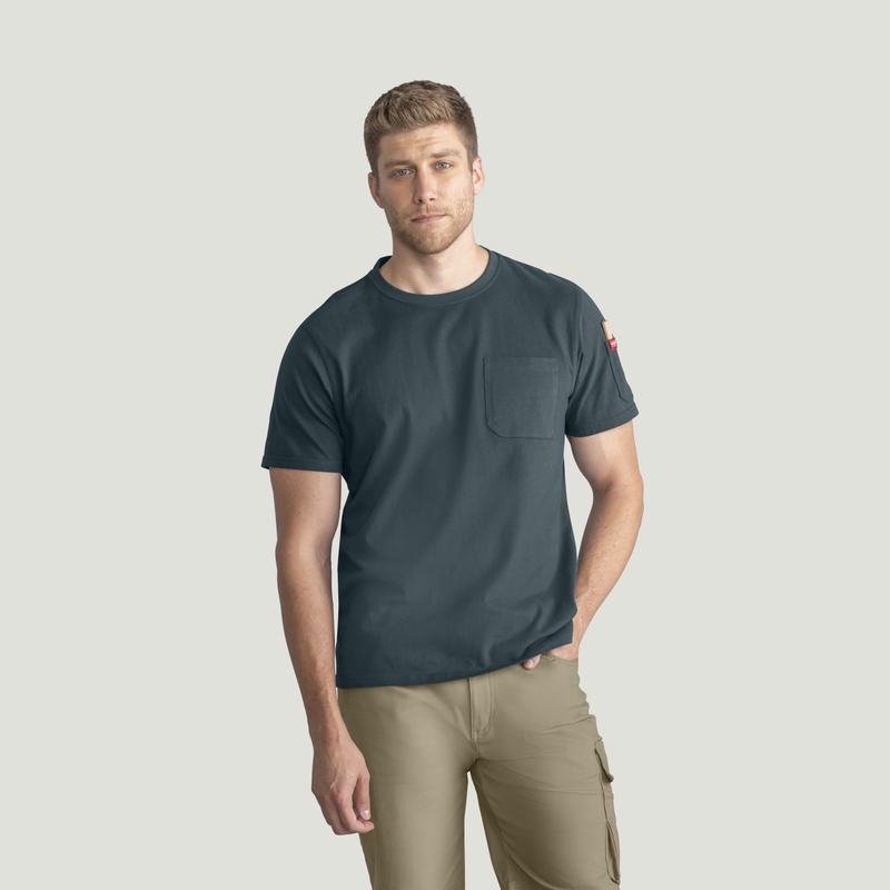Men's Heavyweight Cotton Short Sleeve Pocket T-Shirt image number 5