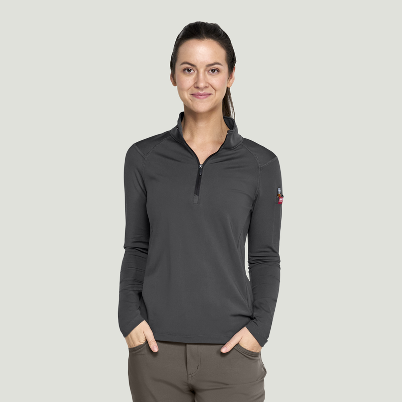 Women's Performance Quarter Zip Cadet Collar Pullover image number 1