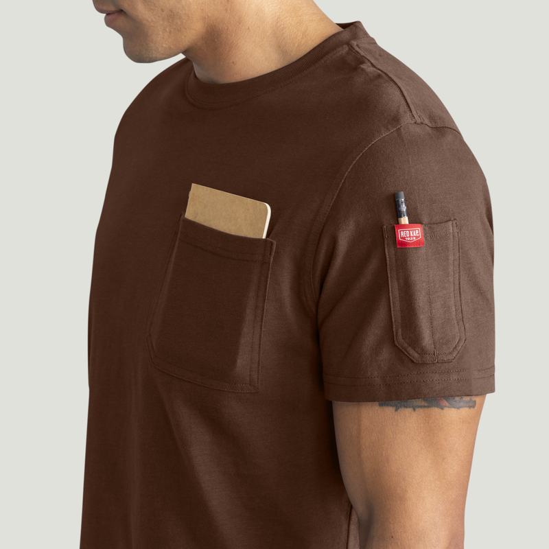 Men's Heavyweight Cotton Short Sleeve Pocket T-Shirt image number 15