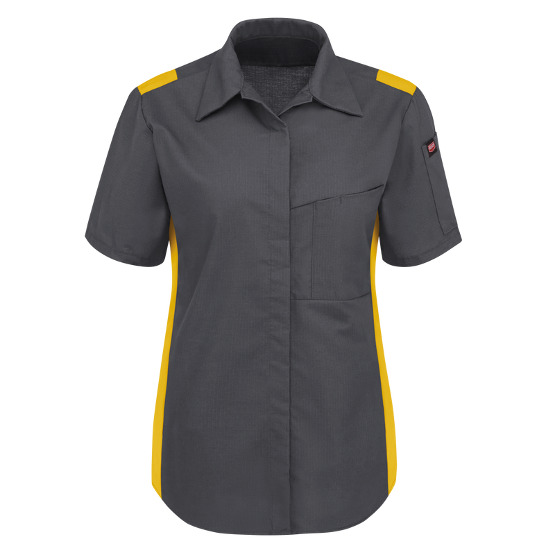 Women's Short Sleeve Performance Plus Shop Shirt with OilBlok Technology image number 1