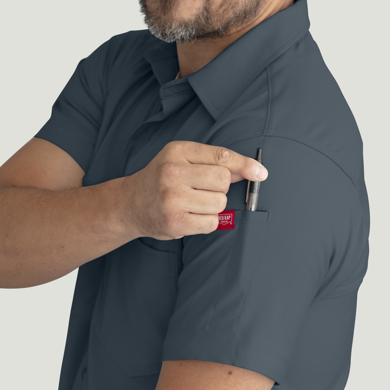 Men's Cooling Short Sleeve Work Shirt image number 12