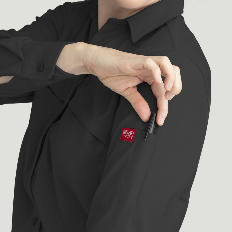 Women's Cooling Long Sleeve Work Shirt image number 13