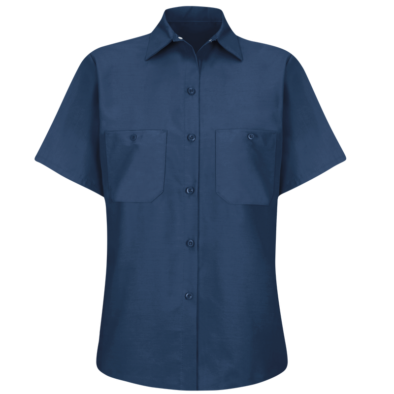 Women's Short Sleeve Industrial Work Shirt image number 3