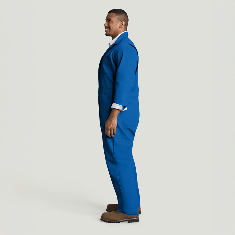 Twill Action Back Coverall with Chest Pockets image number 5