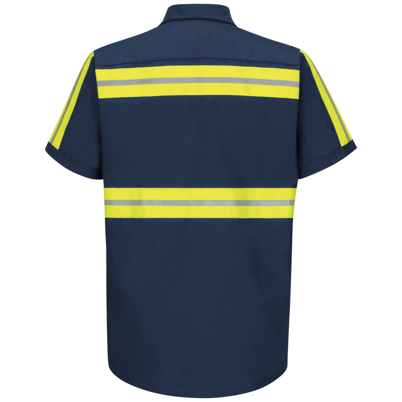 Short Sleeve Enhanced Visibility Industrial&nbsp;Work Shirt image number 2