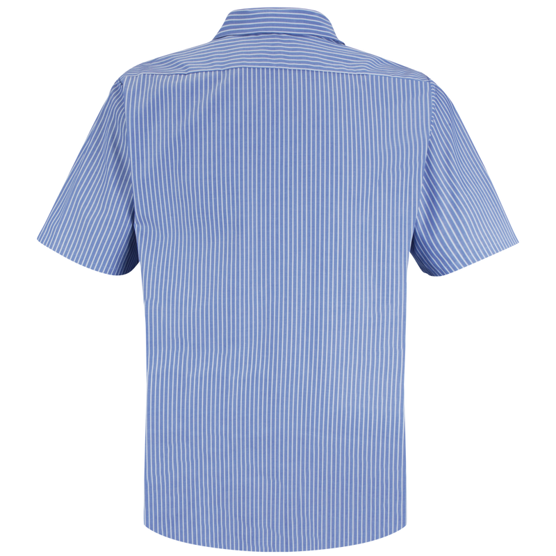 Men's Short Sleeve Striped Work Shirt image number 2
