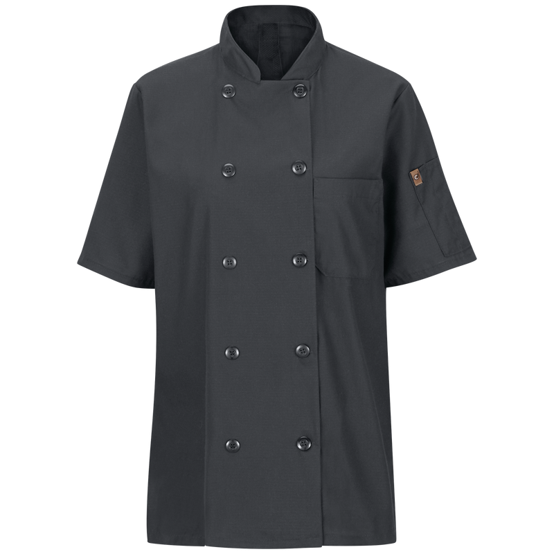 Women's Short Sleeve Chef Coat with OilBlok + MIMIX&reg; image number 1