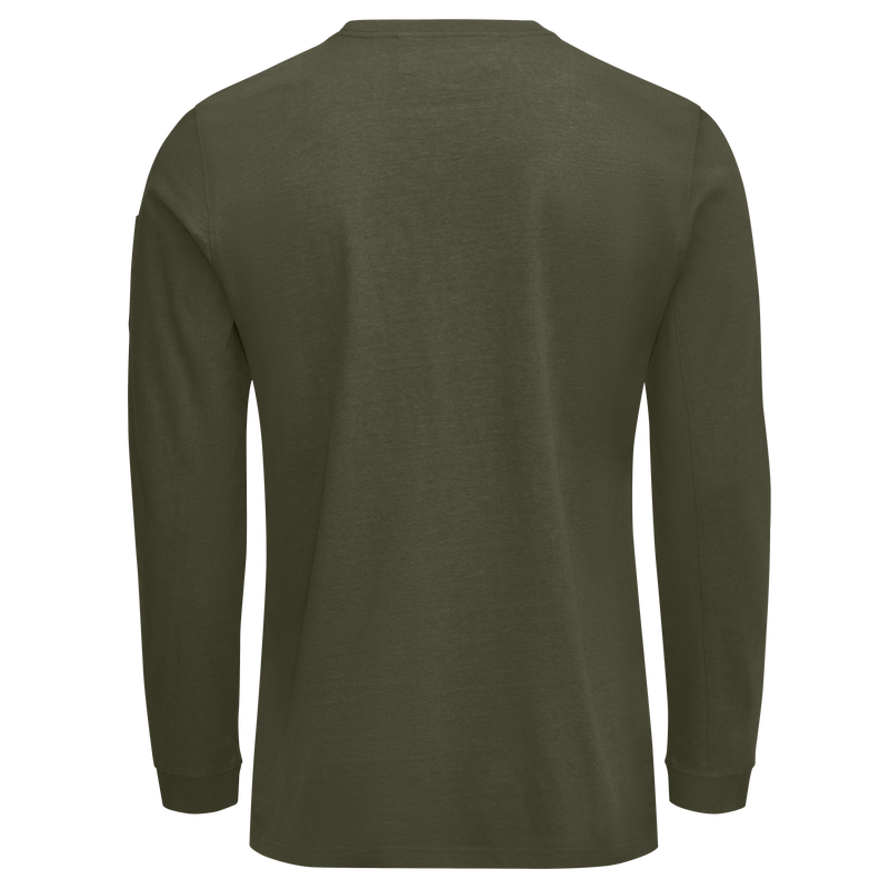 Men's Heavyweight Long Sleeve Cotton Pocket T-Shirt image number 10