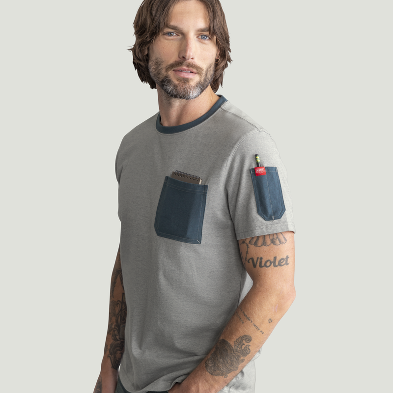 Men's Heavyweight Cotton Short Sleeve Pocket T-Shirt image number 15