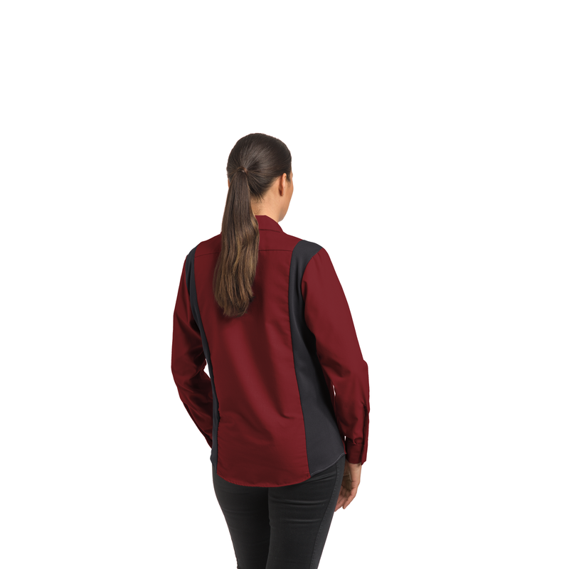 Women's Long Sleeve Performance Plus Shop Shirt with OilBlok Technology image number 4