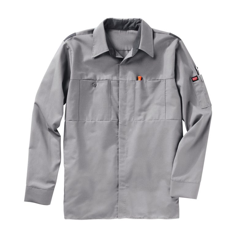 Men's Long Sleeve Performance Plus Shop Shirt with OilBlok Technology image number 5