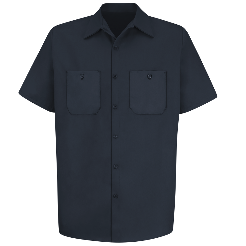 Men's Short Sleeve Wrinkle-Resistant Cotton Work&nbsp;Shirt image number 1