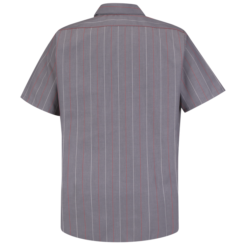 Men's Short Sleeve Industrial Stripe Work Shirt image number 2