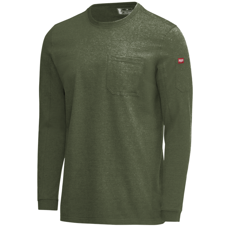 Men's Heavyweight Long Sleeve Cotton Pocket T-Shirt image number 12