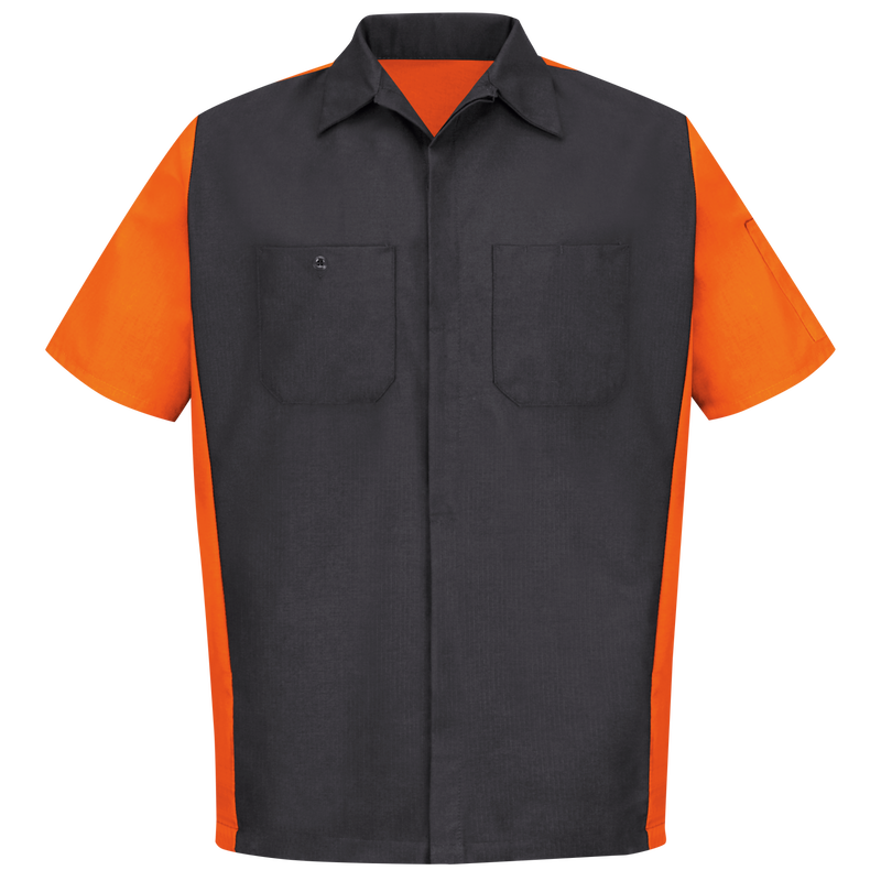 Men's Short Sleeve Two-Tone Crew Shirt image number 1