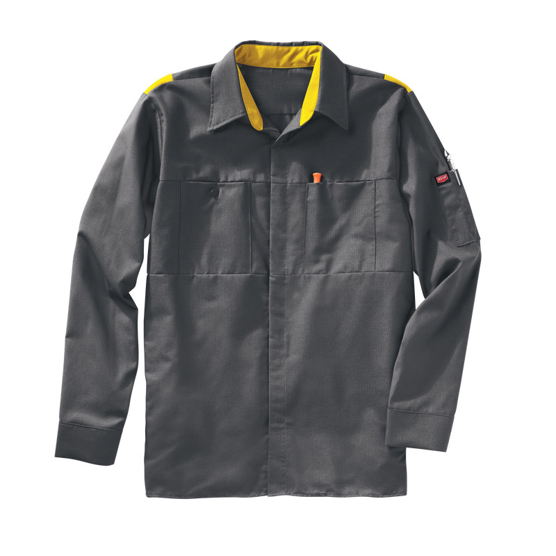 Men's Long Sleeve Performance Plus Shop Shirt with OilBlok Technology image number 5