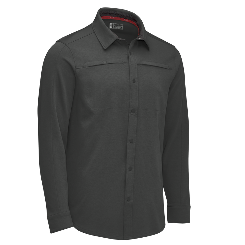 Men's Snap Front Jersey Long Sleeve Work Shirt image number 11