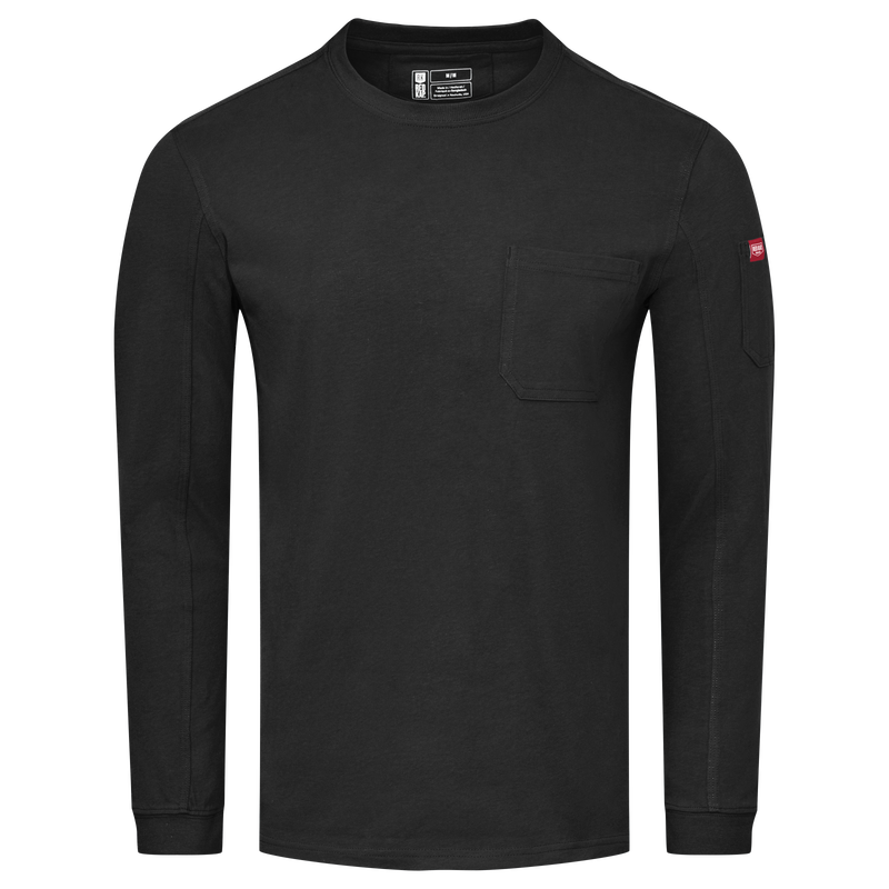 Men's Heavyweight Long Sleeve Cotton Pocket T-Shirt image number 9